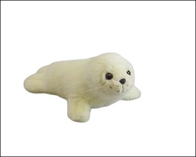 peluche bébé phoque