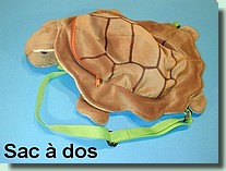 Sac à dos tortue marine peluche