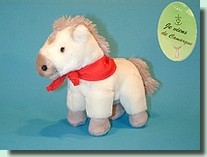 Cheval blanc peluche